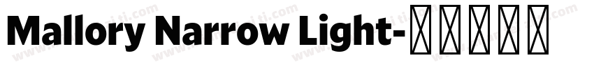Mallory Narrow Light字体转换